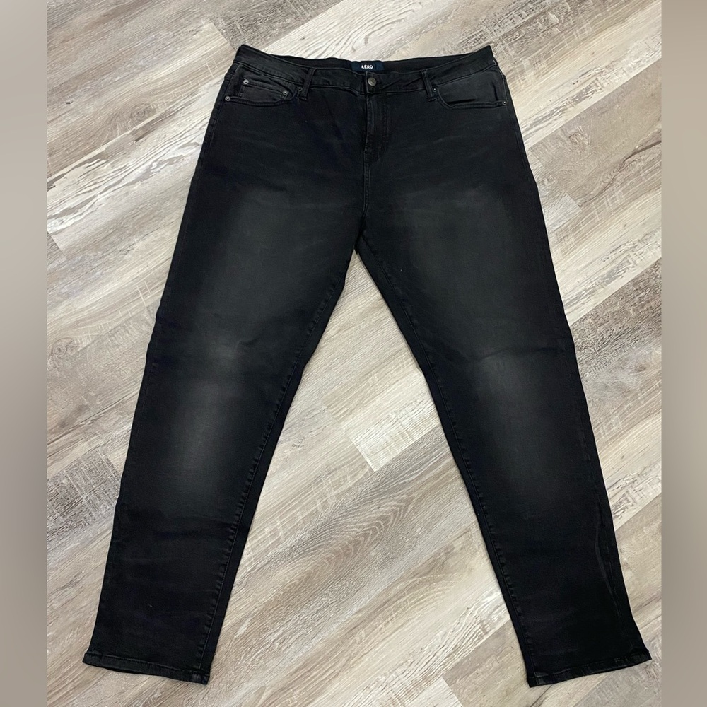 Aeropostale - Men’s Athletic Skinny Fit Jeans - Black - Size  38x32